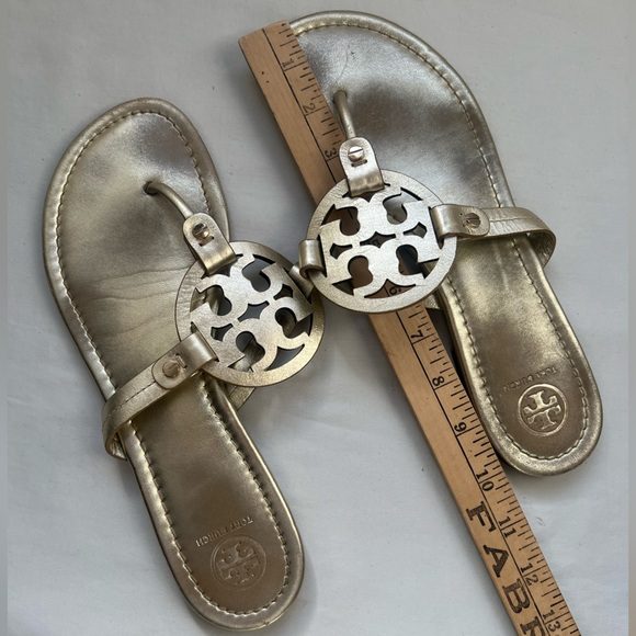 Tory Burch Metallic Sandals - Picture 2 of 6